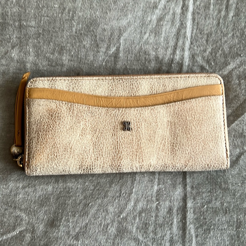 HOBO Cream and Tan Wallet